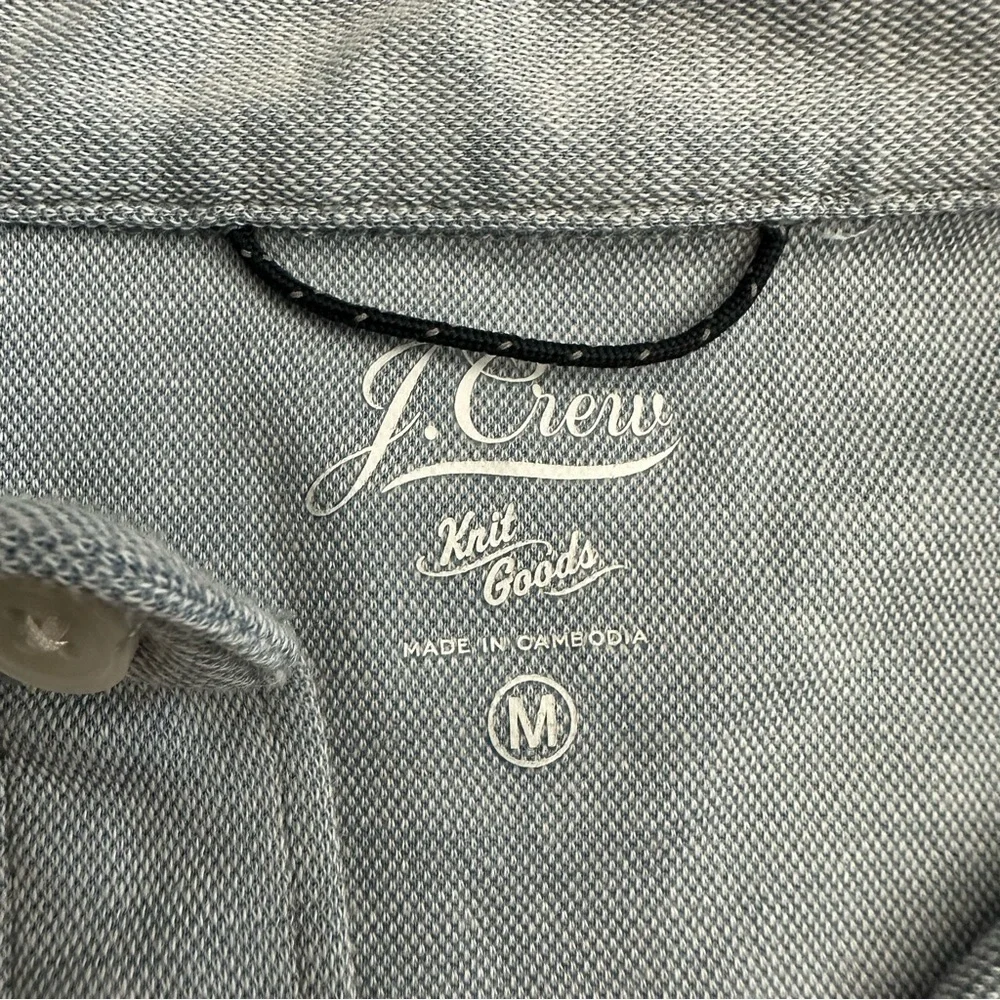 J.Crew Knit Goods Gray Short Sleeve Polo Shirt Mens M